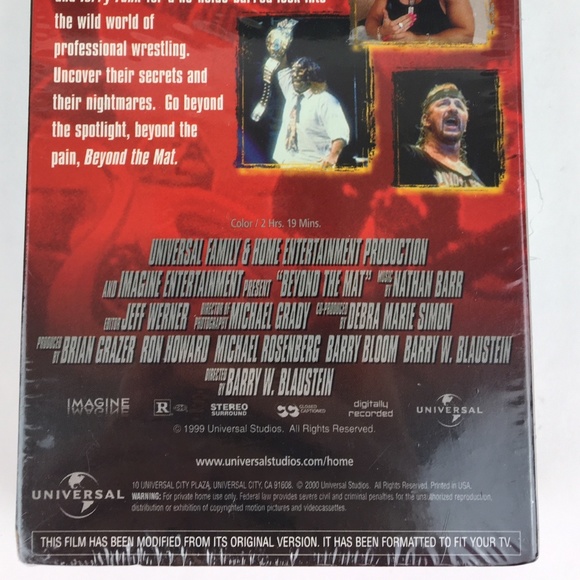 WWE Beyond the Mat Sealed VHS Wrestling Tape - Picture 5 of 6